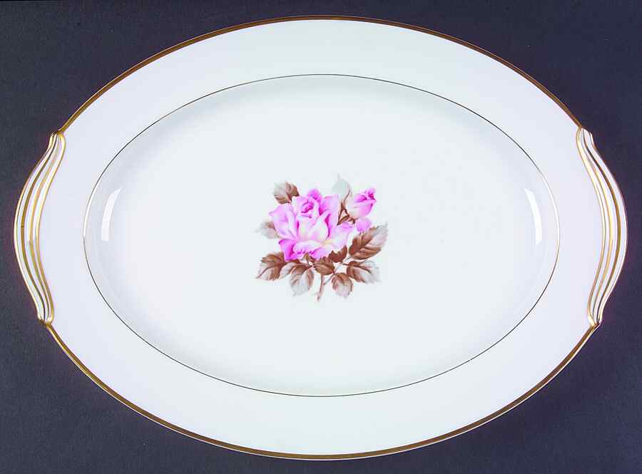 Rosetta 16" Oval Serving Platter by Noritake-1