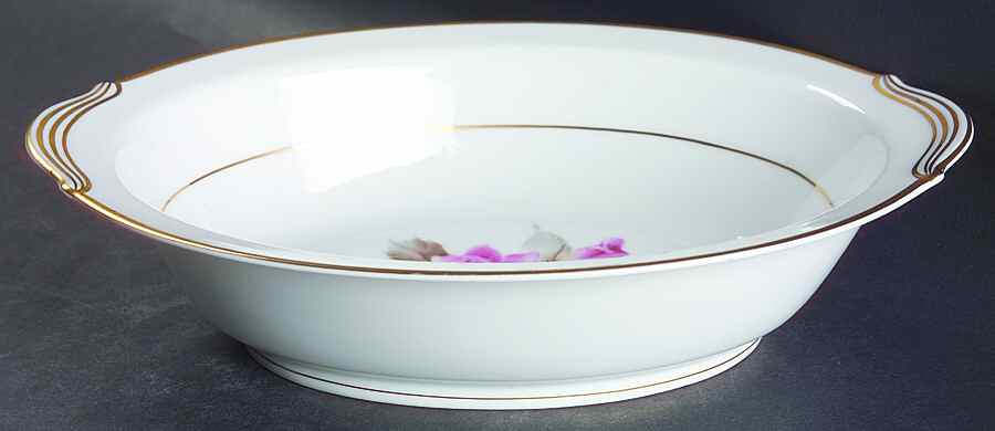 Rosetta 10" Oval Vegetable Bowl by Noritake-1