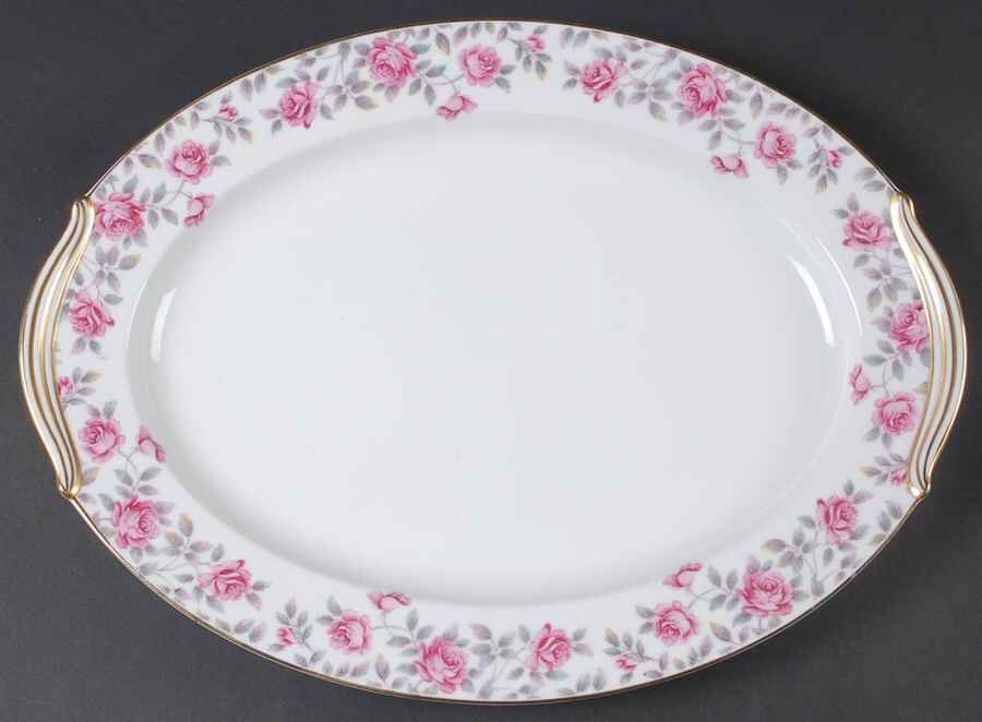 Rosewood 16" Oval Serving Platter by Noritake-1