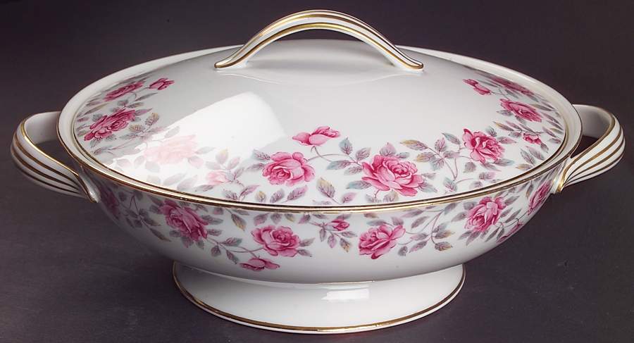 Rosewood Round Covered Vegetable by Noritake-1