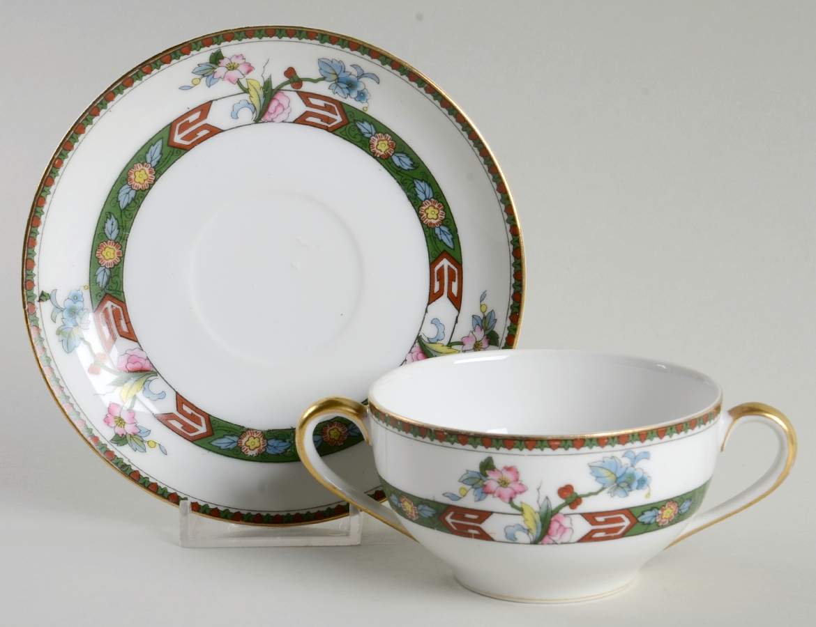 Rosewood Flat Bouillon Cup & Saucer by Noritake-1