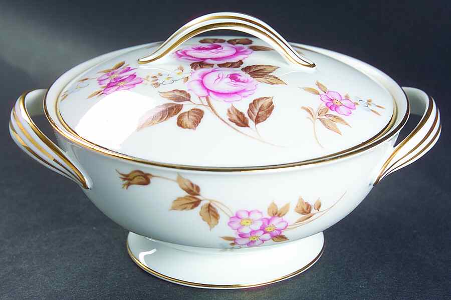 Rosilla Sugar Bowl & Lid by Noritake-1