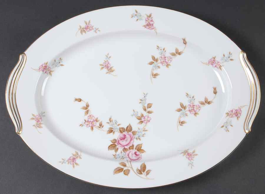 Rosilla 16" Oval Serving Platter by Noritake-1