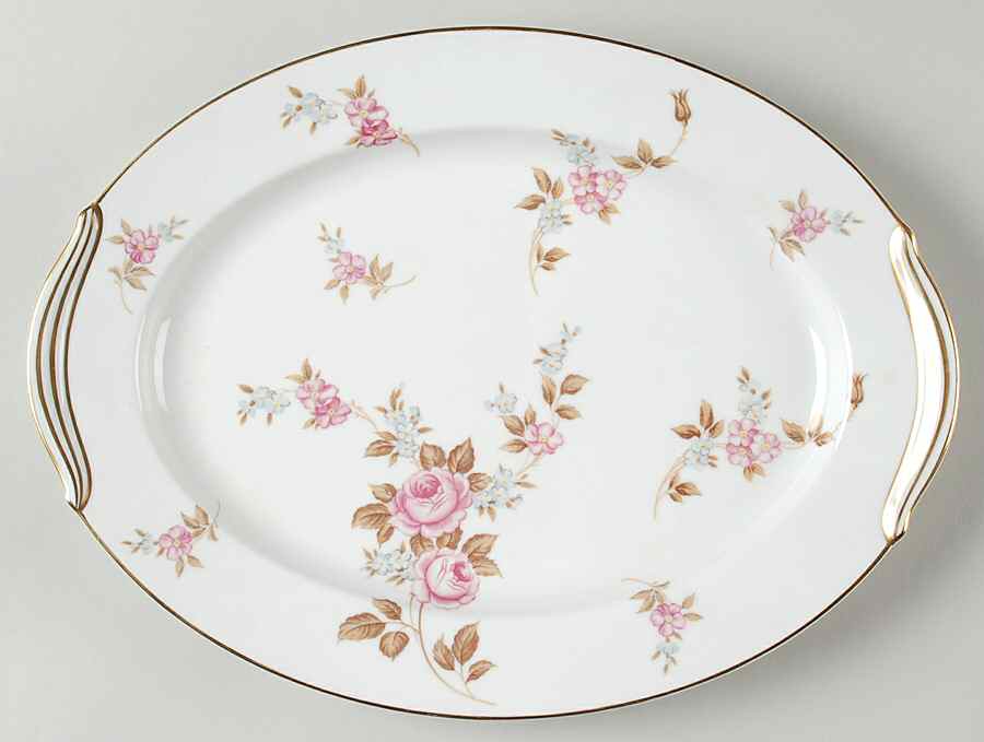 Rosilla 13" Oval Serving Platter by Noritake-1