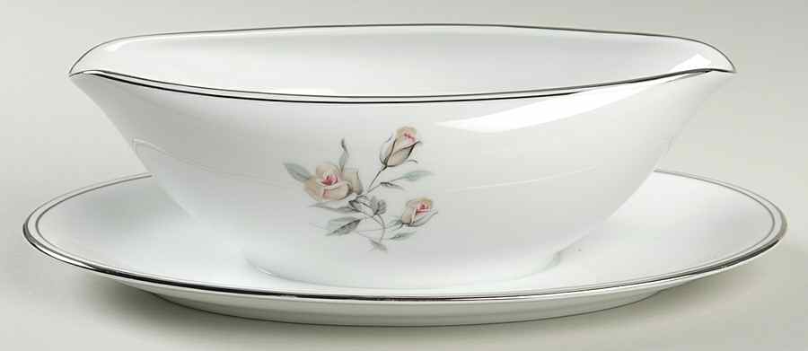 Rossina Gravy Boat with Attached Underplate by Noritake-1