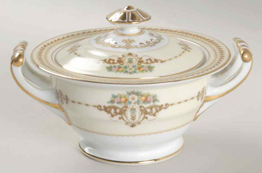 Rostand Sugar Bowl & Lid by Noritake-1