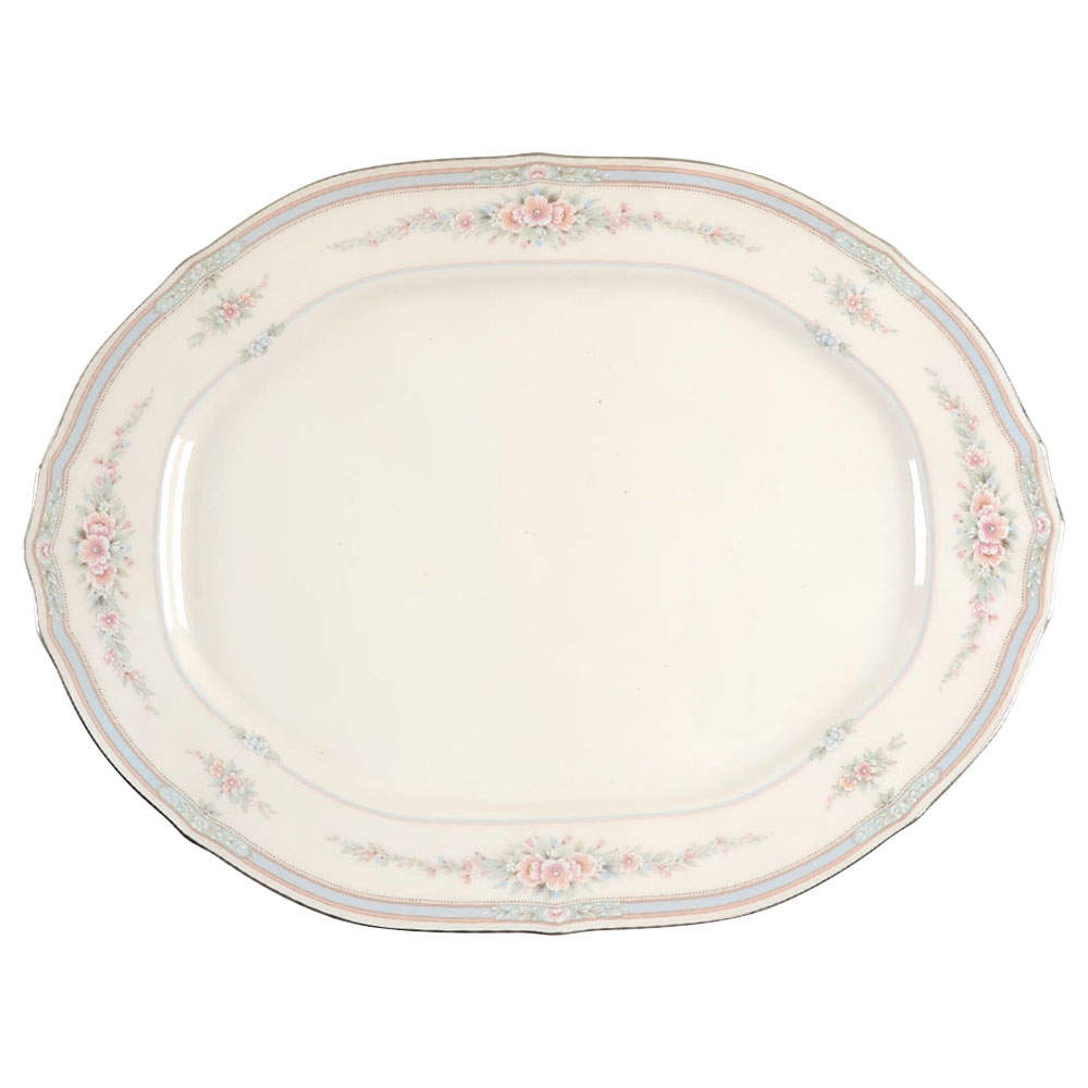 Rothschild 14" Oval Serving Platter by Noritake-1