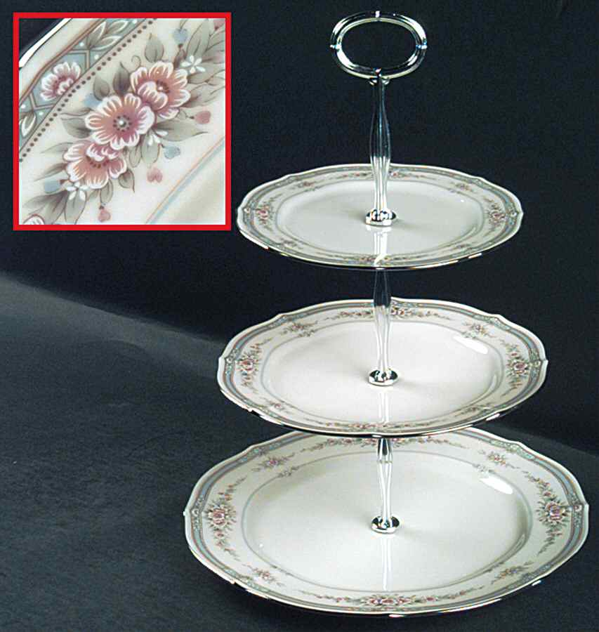 Rothschild 13 7/8"-14 1/4" 3-Tiered Serving Tray(DP,SP,BB) HC by Noritake-1