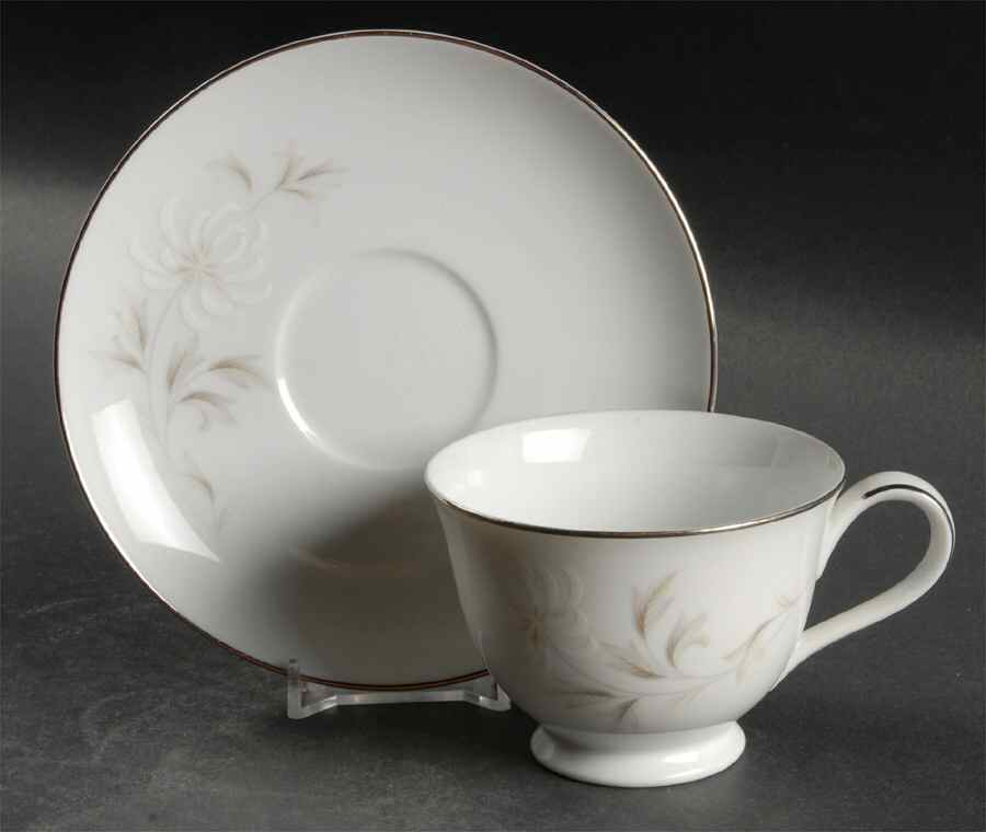 Rowena Footed Cup & Saucer Set by Noritake-1