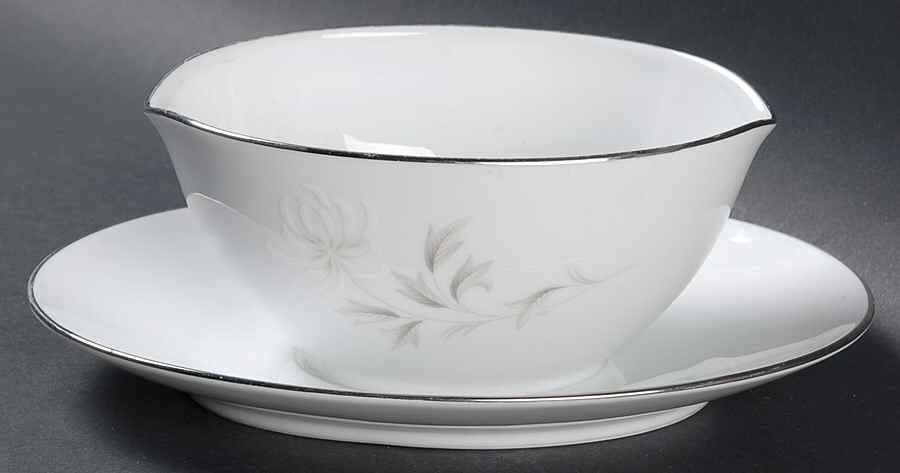 Rowena Gravy Boat with Attached Underplate by Noritake-1
