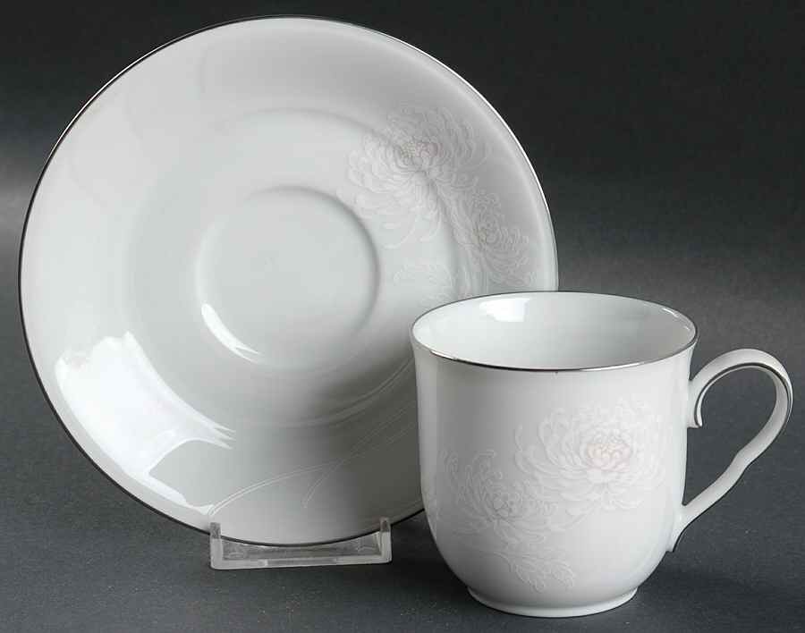 Rowan Flat Cup & Saucer Set by Noritake-1