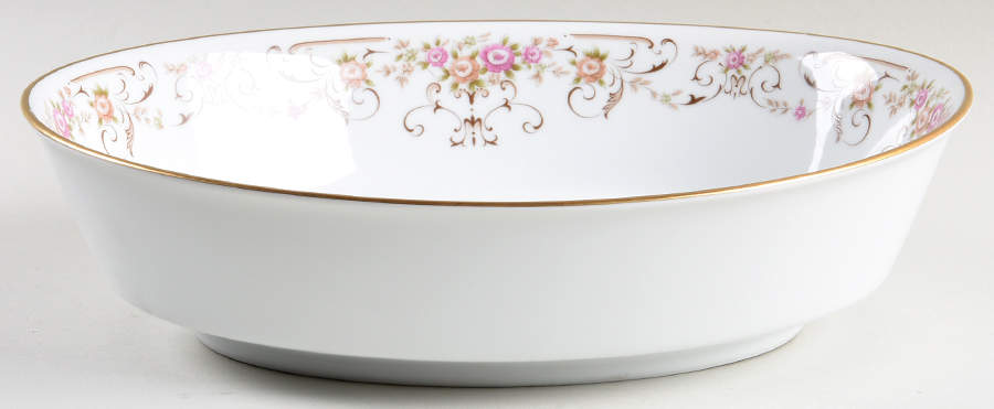 Rose Yard 9" Oval Vegetable Bowl by Noritake-1