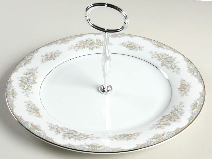 Royce Round Serving Plate with Center Handle (Dp) Hc by Noritake-1