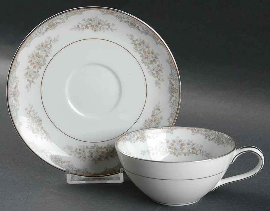 Royce Flat Cup & Saucer Set by Noritake-1