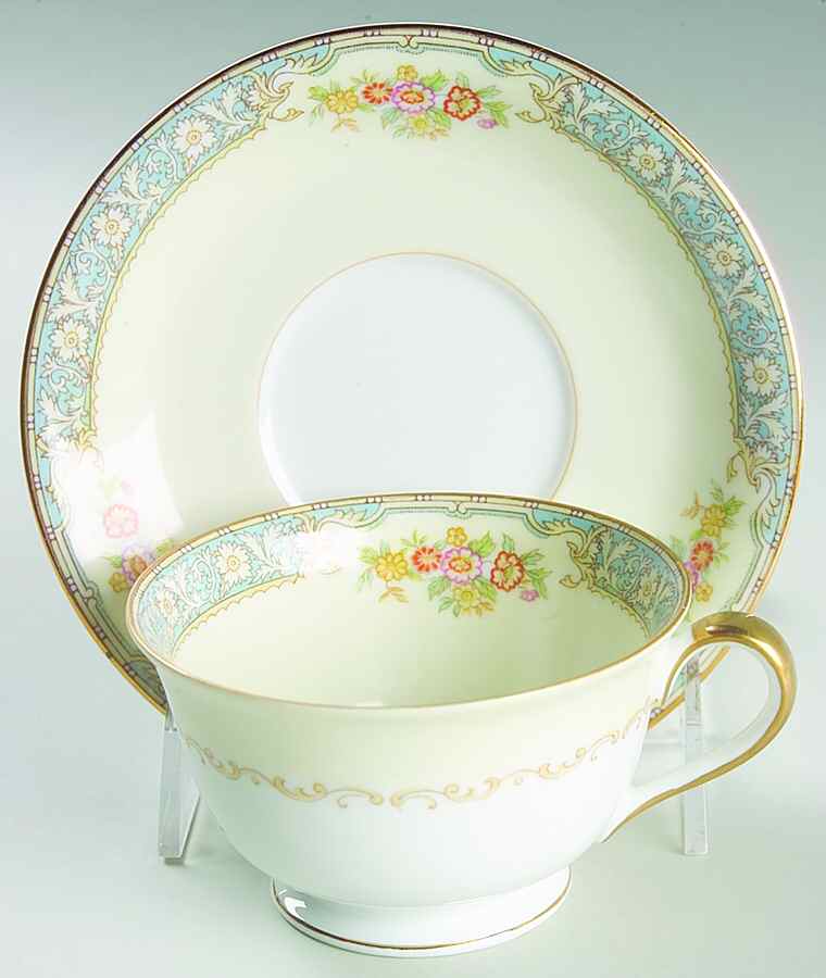 Royce Footed Cup & Saucer Set by Noritake-1