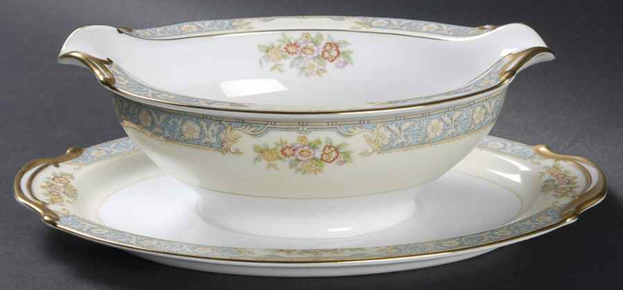 Royce Gravy Boat with Attached Underplate by Noritake-1