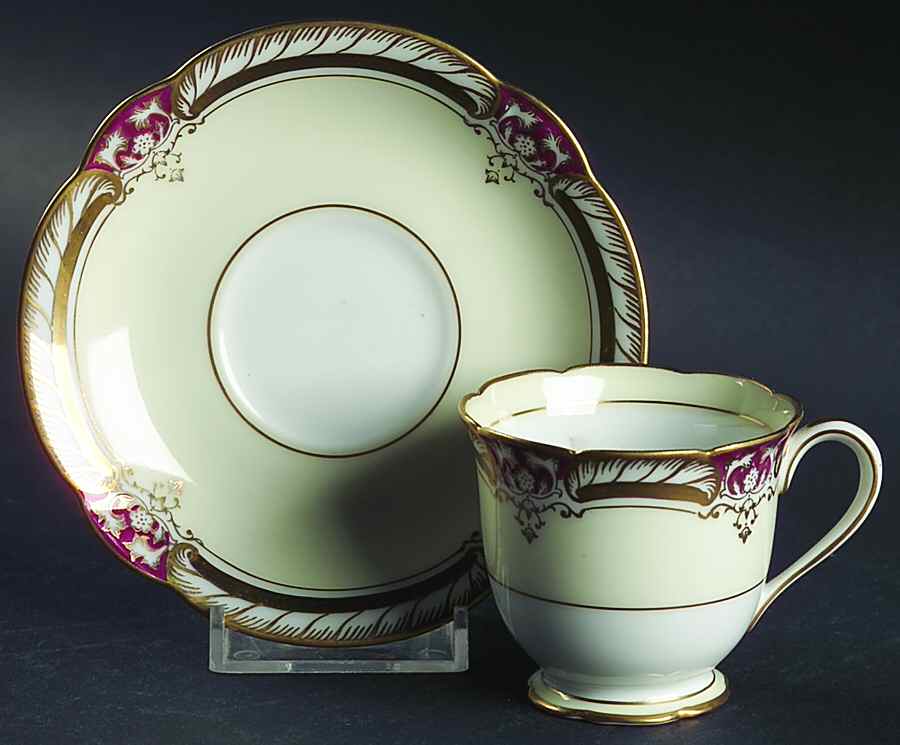 Rubigold Footed Demitasse Cup & Saucer Set by Noritake-1