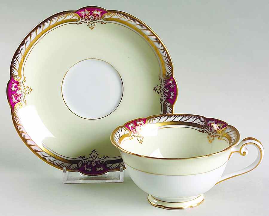 Rubigold Footed Cup & Saucer Set by Noritake-1