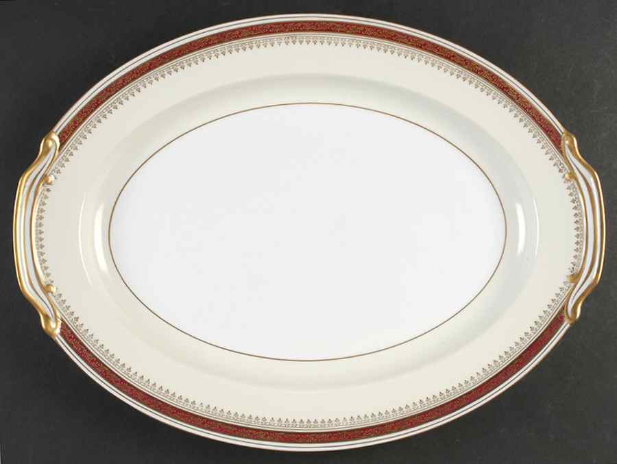 Rubeta 16" Oval Serving Platter by Noritake-1