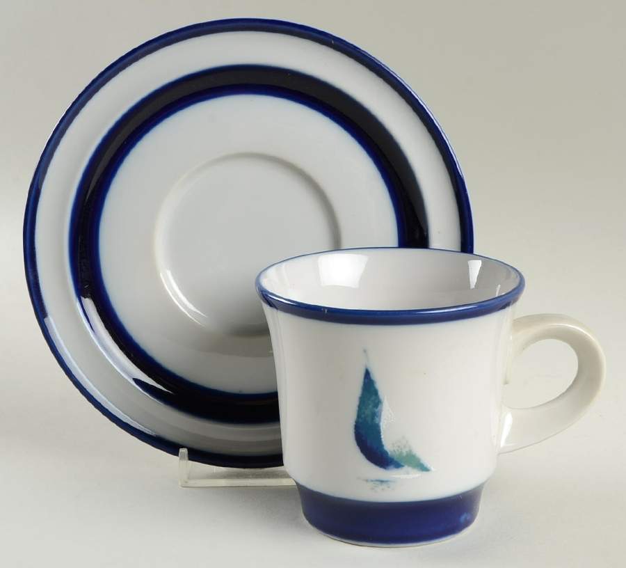 Running Free Flat Cup & Saucer Set by Noritake-1