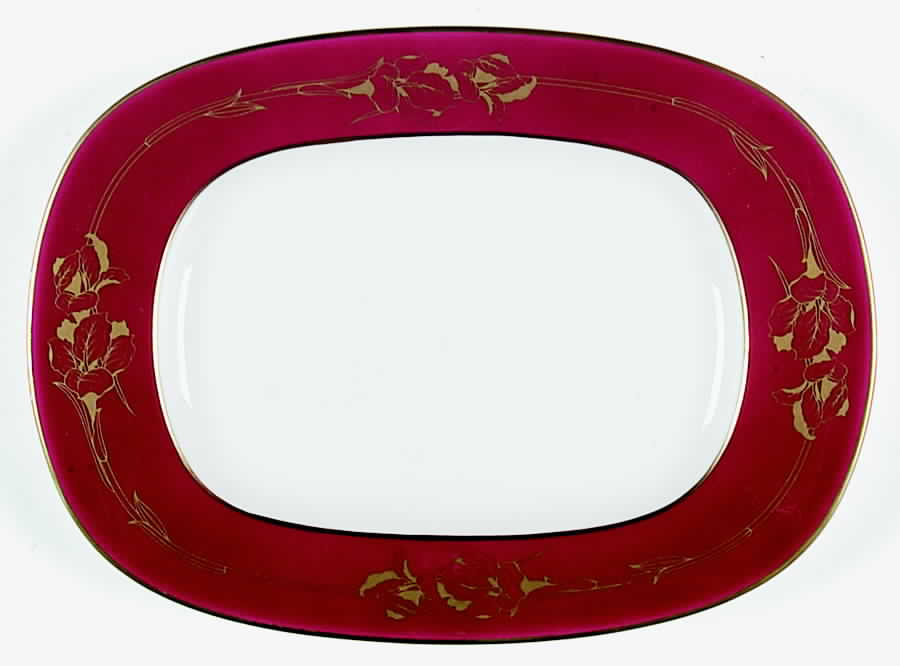 Ruby Garland Relish/Butter Tray by Noritake-1