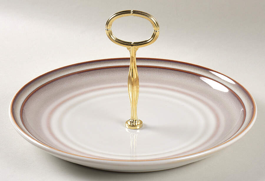 Russet Round Serving Plate with Center Handle (Dp) Hc by Noritake-1