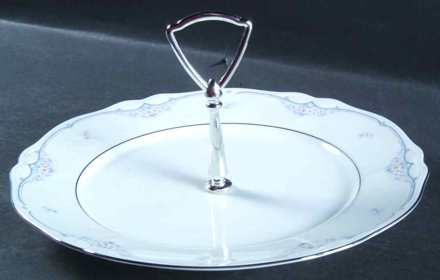 Sabetha Round Serving Plate with Handle (DP) by Noritake-1