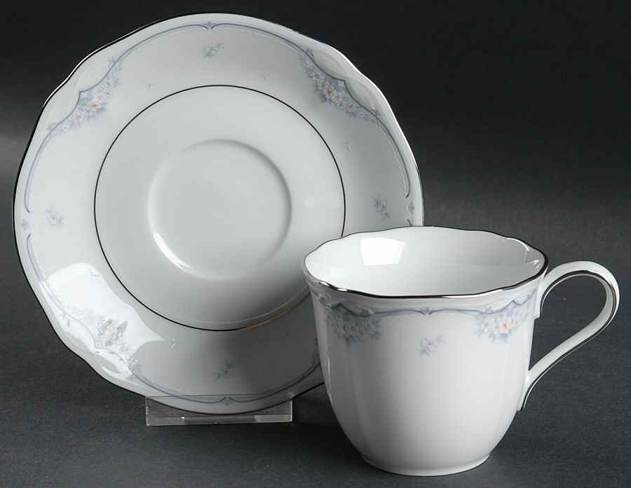 Sabetha Flat Cup & Saucer Set by Noritake-1