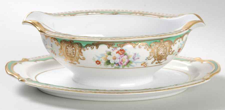 Sabina Gravy Boat with Attached Underplate by Noritake-1