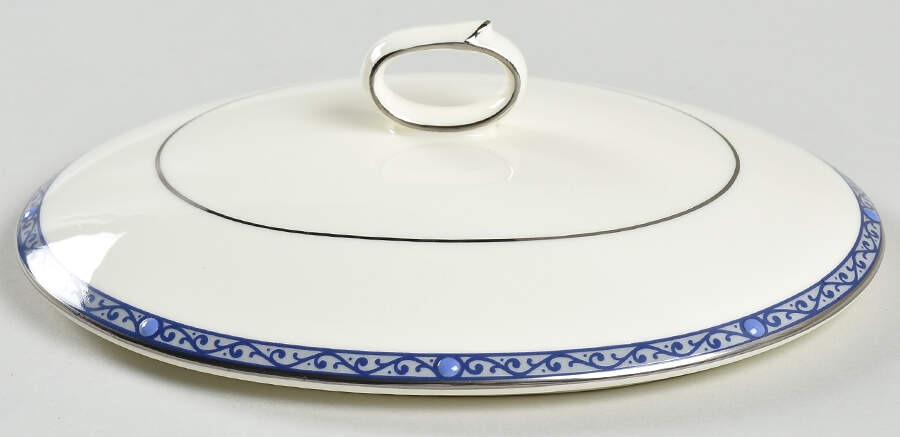 Sapphire Cathedral Lid for Oval Vegetable by Noritake-1
