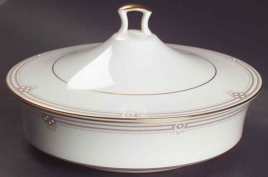 Satin Gown Round Covered Vegetable by Noritake-1