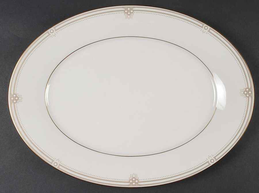 Satin Gown 13" Oval Serving Platter by Noritake-1