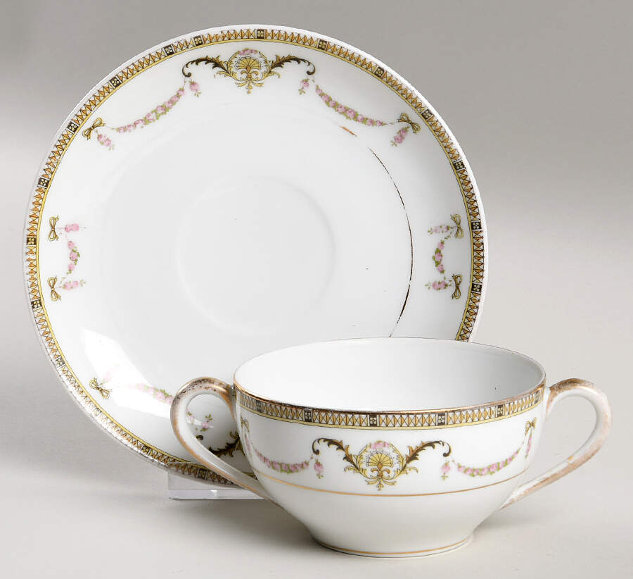 The Sahara Flat Bouillon Cup & Saucer by Noritake-1