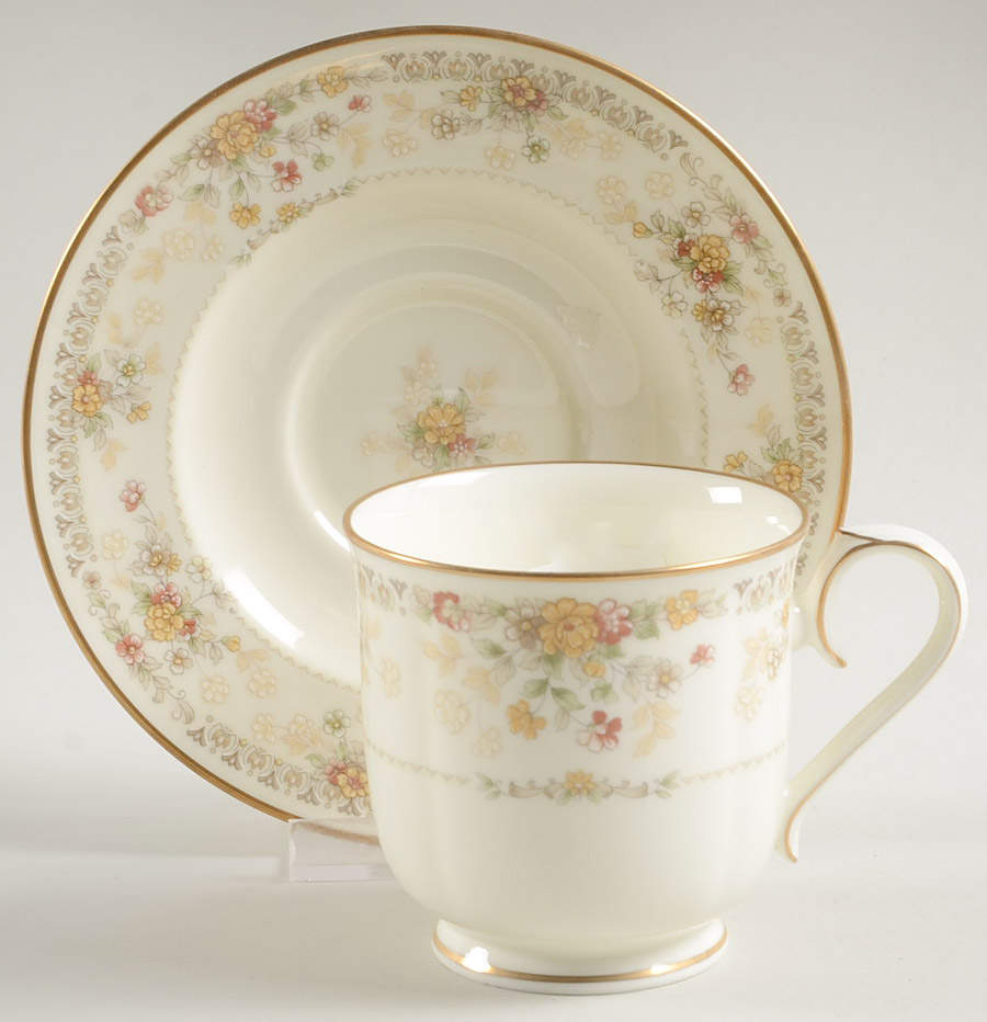Salisbury Footed Cup & Saucer Set by Noritake-1