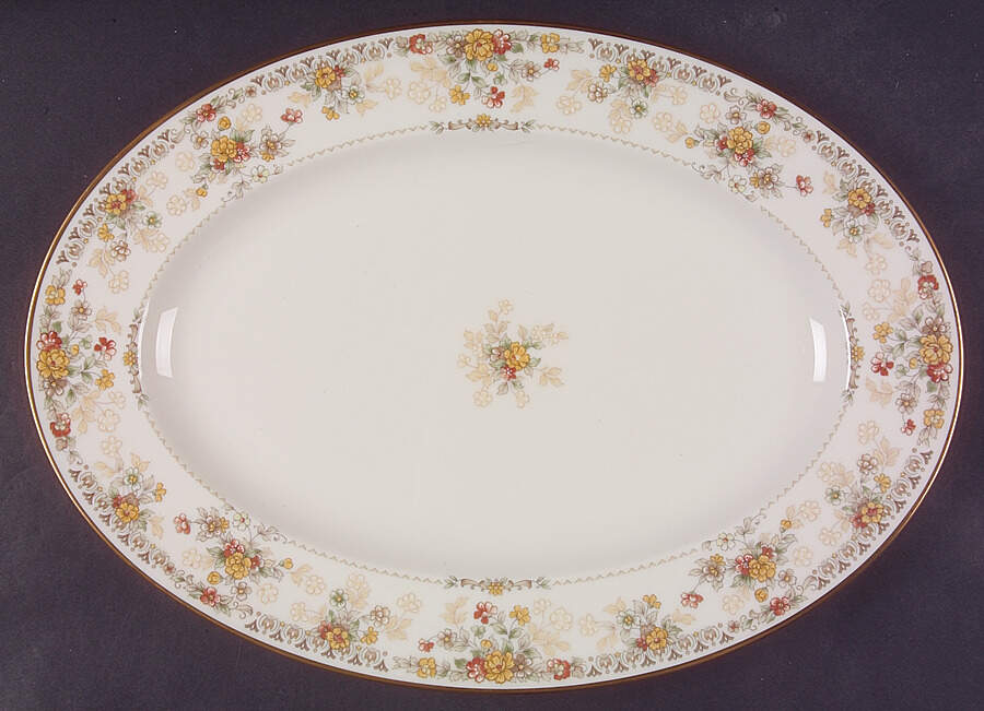 Salisbury 14" Oval Serving Platter by Noritake-1