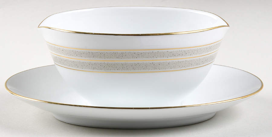 Samara Gravy Boat with Attached Underplate by Noritake-1