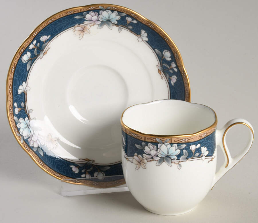 Sandhurst Flat Demitasse Cup & Saucer Set by Noritake-1