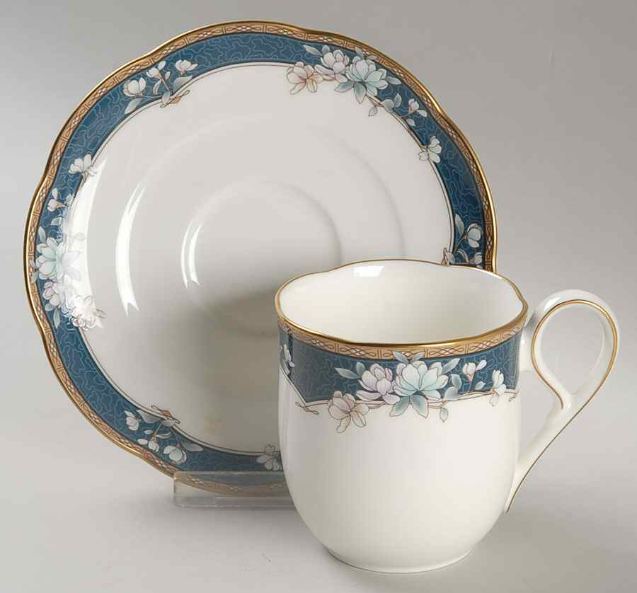 Sandhurst Flat Cup & Saucer Set by Noritake-1