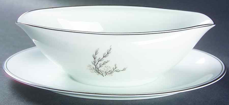 Sanford Gravy Boat with Attached Underplate by Noritake-1
