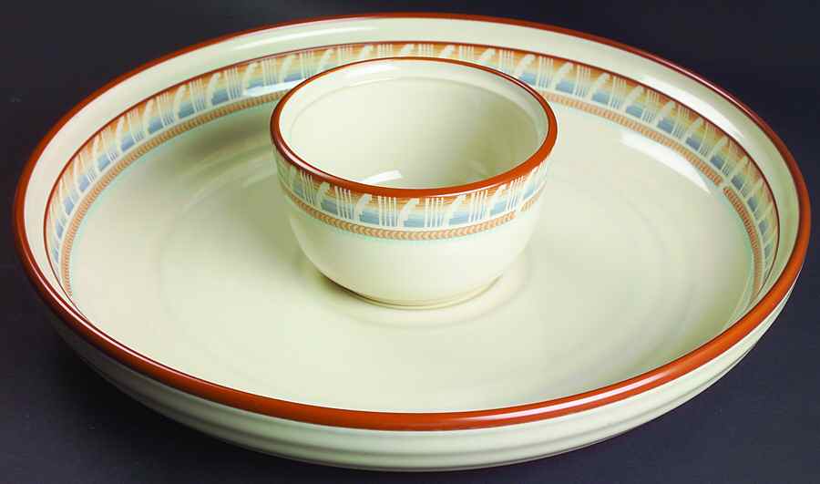 Sand 'N Sky Chip&Dip (Dip Is Open Sugar/Dip/Individual Baker) by Noritake-1
