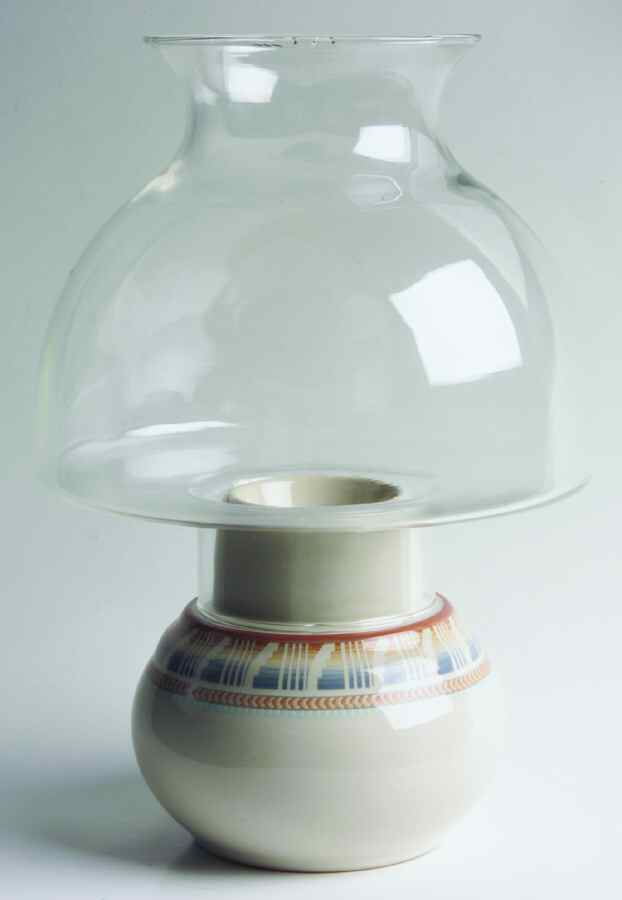 Sand 'N Sky Hurricane Lamp & Globe by Noritake-1