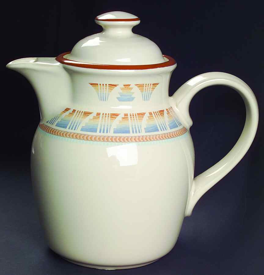 Sand 'N Sky Tea/Coffee Pot & Lid by Noritake-1