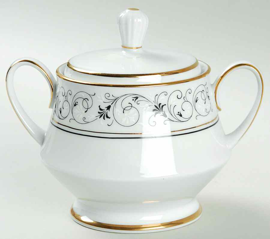 Sarah Sugar Bowl & Lid by Noritake-1