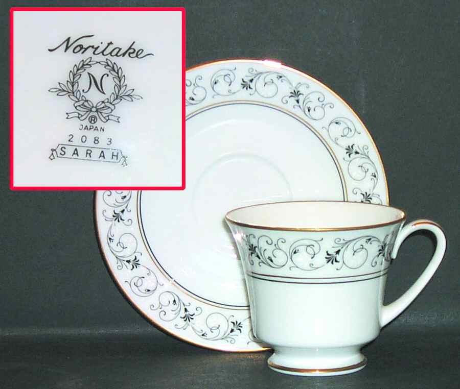 Sarah Footed Cup & Saucer Set by Noritake-1