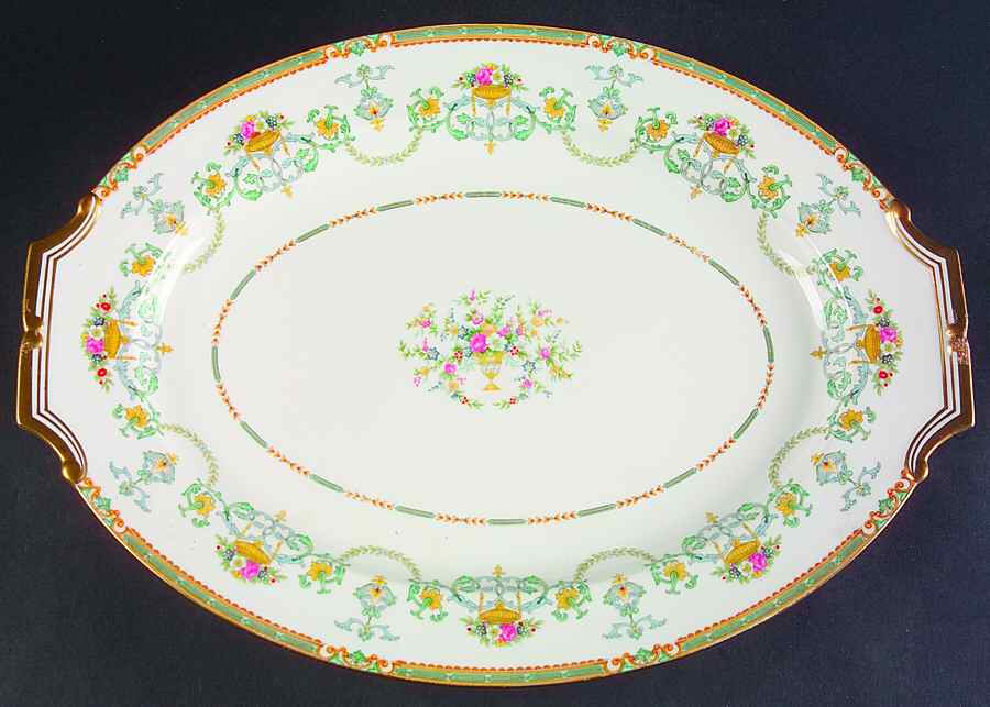 Saulsbury (No #, Smooth) 16" Oval Serving Platter by Noritake-1