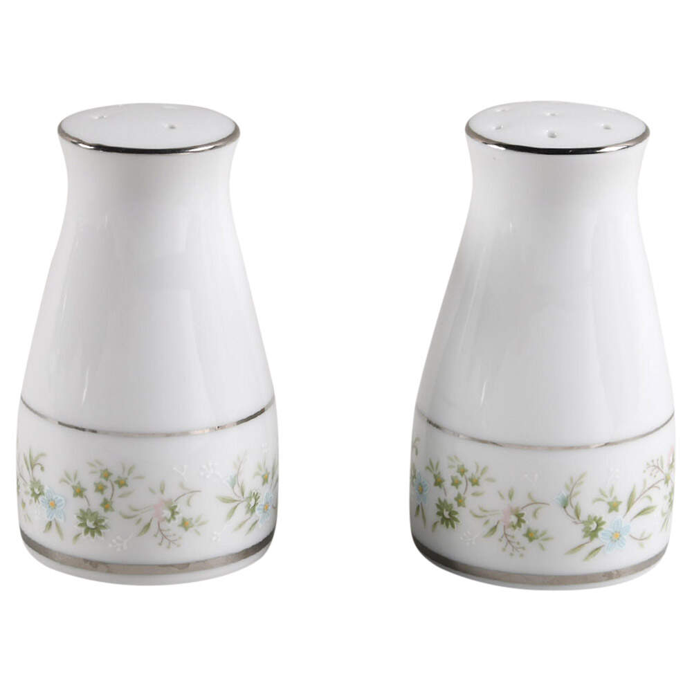 Savannah (Rim, Platinum) Salt & Pepper Set by Noritake-1