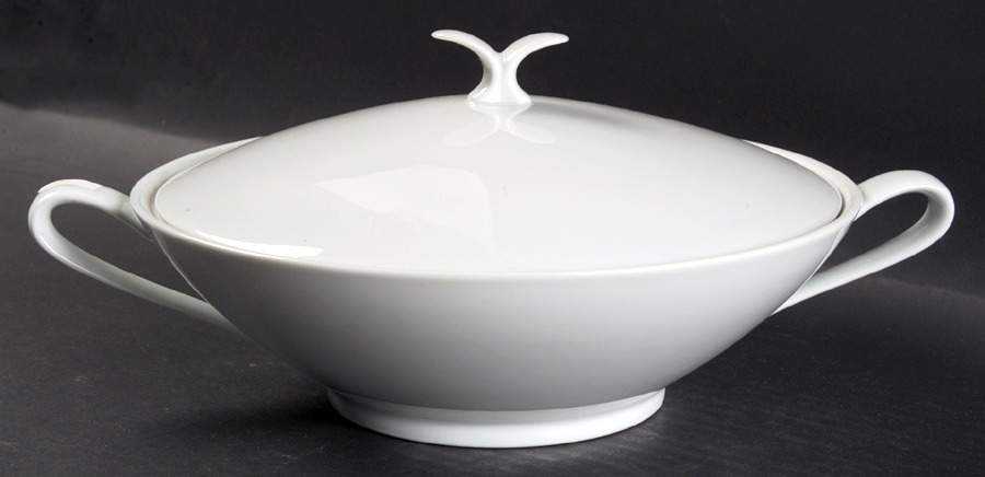 Savoy White Round Covered Vegetable by Noritake-1