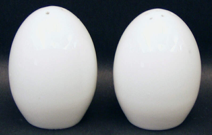 Savoy White Salt & Pepper Set by Noritake-1