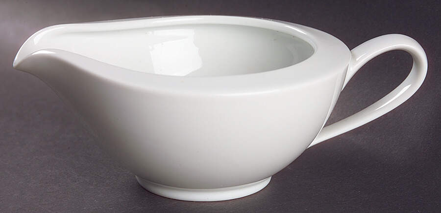 Savoy White Creamer by Noritake-1