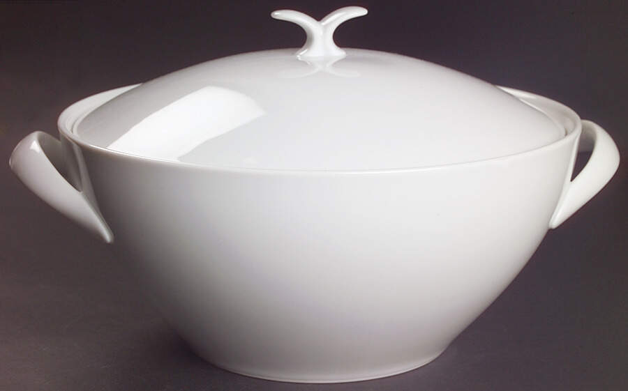 Savoy White Tureen &  Lid by Noritake-1